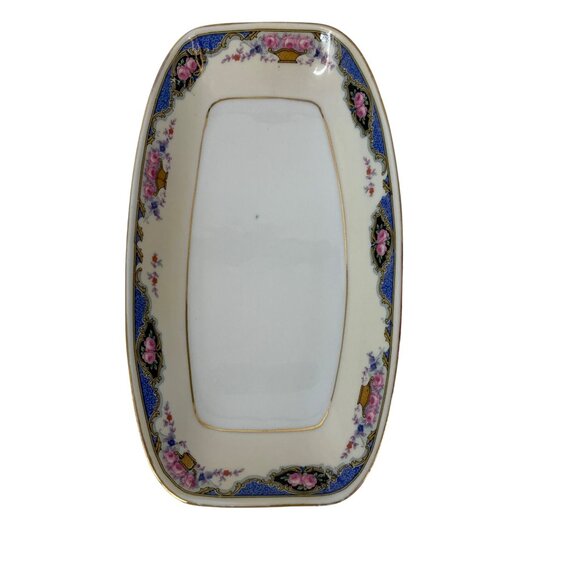 VTG Edelstein Bavaria Small Porcelain Serving Dish Floral Gold P10129 - Picture 4 of 9